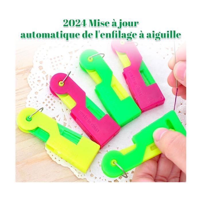 Accessoires Et Pièces De Machine à Coudre 10 Enfile-Aiguilles Machine à Coudre - Plastique/Métal - Pour Couture à Main Et Quilting - Vert Aiguilles Couture