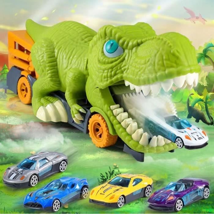 Couleur 2 oeufs voiture B Jouet de dinosaure pour garçon, jeu de voiture,  camion, cadeau Montessori, piste de - Cdiscount Jeux - Jouets