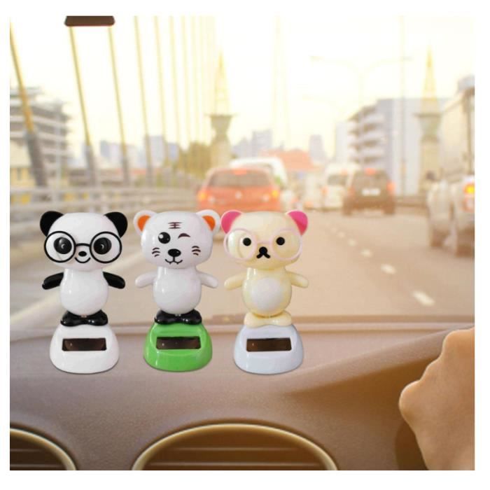 Figurine de danse à énergie solaire Ornements de jouets, Décorations de  voiture, Panda