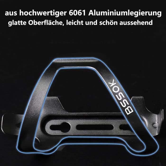 2 Porte-bidons Vélo Latéraux – Alliage Alu CNC, 40g, Compatibles Bouteilles 20-27,2 Oz, Vis Incluses