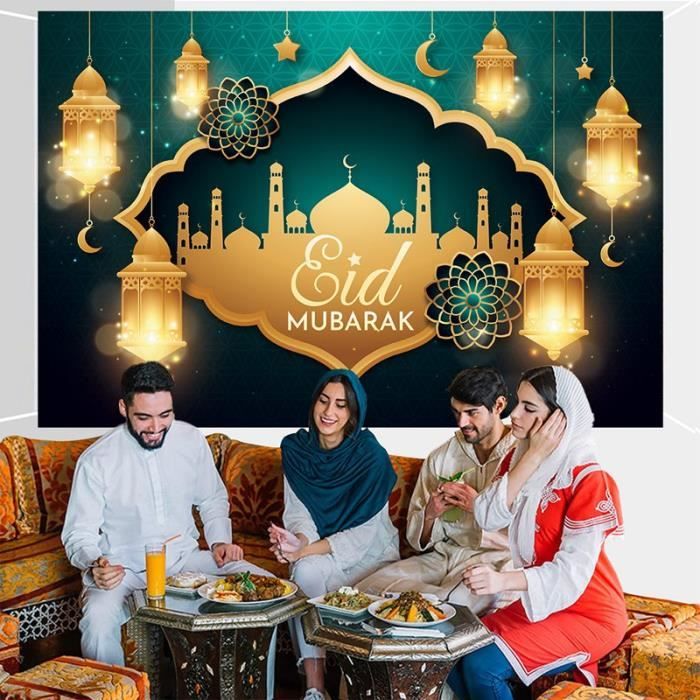 Bannière Ramadan Moubarak Ramadan & Eid Party imprimable Décorations du  Festival islamique musulman Eid Mubarak Ramadan Decor Digital Download -   France