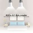 5Pcs Prise Support Adaptateur d'ampoule B22 mâle à E27 femelle conversion Socket Base lampe Douille électrique-2