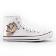 Chaussures Converse All Star Personnalisé et Imprimés - Funny Cat - Taille 32-2