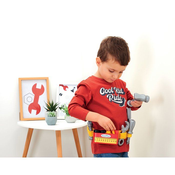 ROBA Ceinture avec Sac à Outils pour Enfants + 11 Pièces d'Outils en ROBA Ceinture avec Sac à Outils pour Enfants + 11 Pièces d'Outils en
