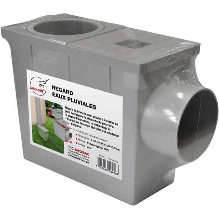 Regard pour évacuation des eaux pluviales Polypropylène Gris — free download