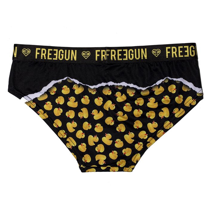 Calecon Boxer Femme Microfibre FREEGUN Duck Noir Confort Respirant Jaune Cdiscount Pret a Porter