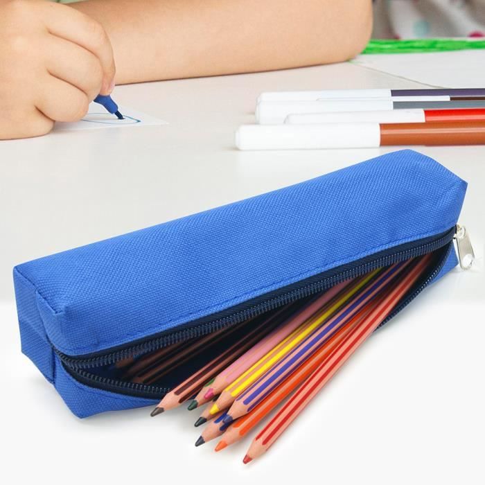MARCBUSE Trousse à Crayons En Velours Côtelé De Grande Capacité