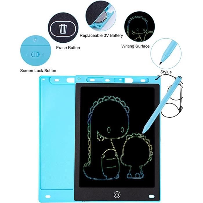 2 Pack Tablette Dessin Enfants, Tablette D'Écriture Lcd Colorée De 10 2 Pack Tablette Dessin Enfants, Tablette D'Écriture Lcd Colorée De 10