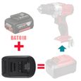 BS18EIN Batterie Convertisseur Adaptateur Chargeur pour Bosch 18V Li-Ion Batterie BAT618 BAT609 BAT618G pour Einhell Lithium Tool-3