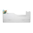 Lit Enfant Bébé 140x70 + Matelas + Tiroir - Designs de Nombreux - Bois Massif Blanc-3