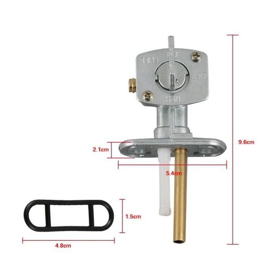 Robinet dEssence Keenso Interrupteur de R/éservoir de Carburant Robinet de Gaz Soupage de Petcock Valve Commutateur de Remplacement de Pompe