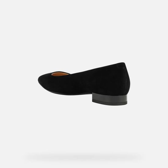 Ballerines Femme GEOX D CHARYSSA Noir Daim Confort