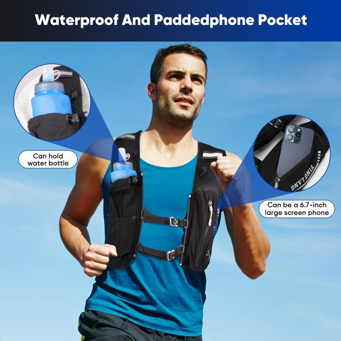 TITANKARE ElitePlus Gilet De Course à Dos - Gilet D'hydratation Léger