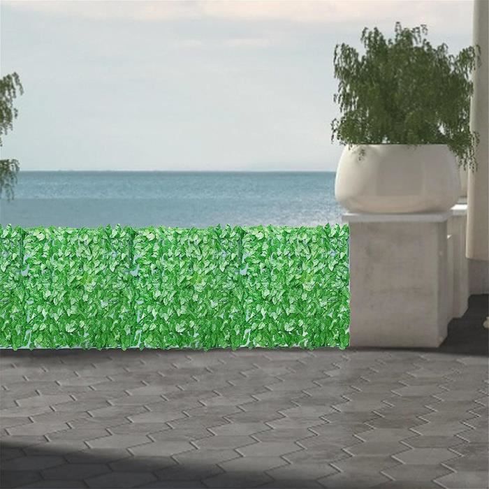 Brise-Vue Lierre Artificiel 50x300 Cm – Intimité & Décoration Jardin Réaliste Toute L'Année