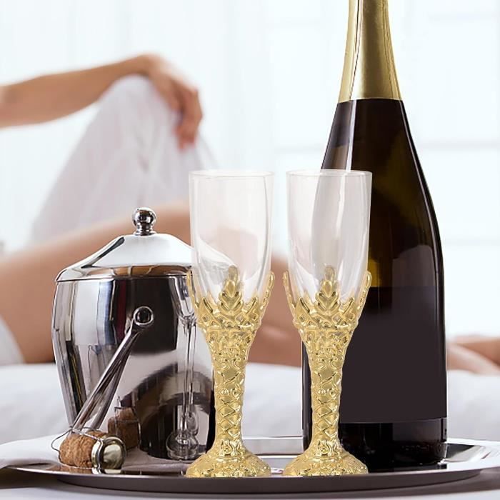 Tasse à Champagne en plastique avec bouteille, gobelets à jus de