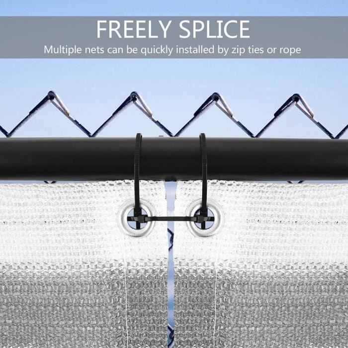 Brise Vue Pour Balcon 70x400 Cm - UV Résistant, Respirant Avec Oeillets