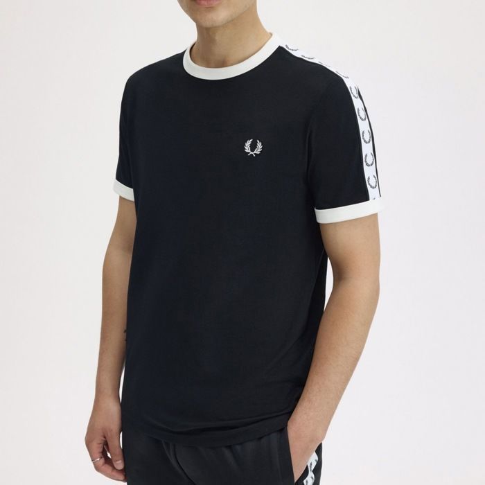 Fred Perry - T-shirt à logo avec détail doré - Noir