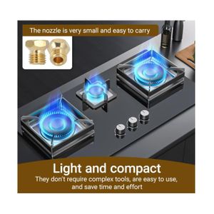 5 Gicleurs Gaz Butane Universels - 0.5/0.7/0.87/1.02mm - Conversion Cuisinière