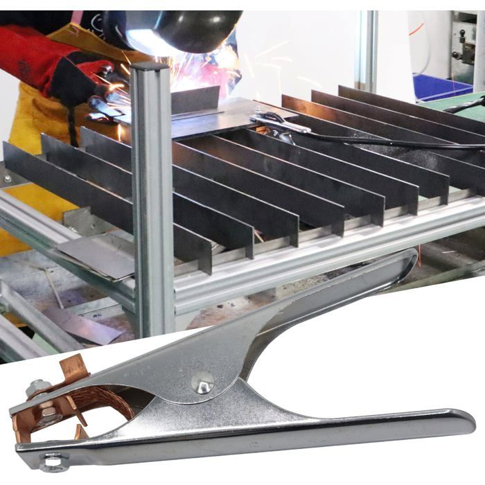 Pince de masse 300 A compatible tous matériaux soudure Stanley