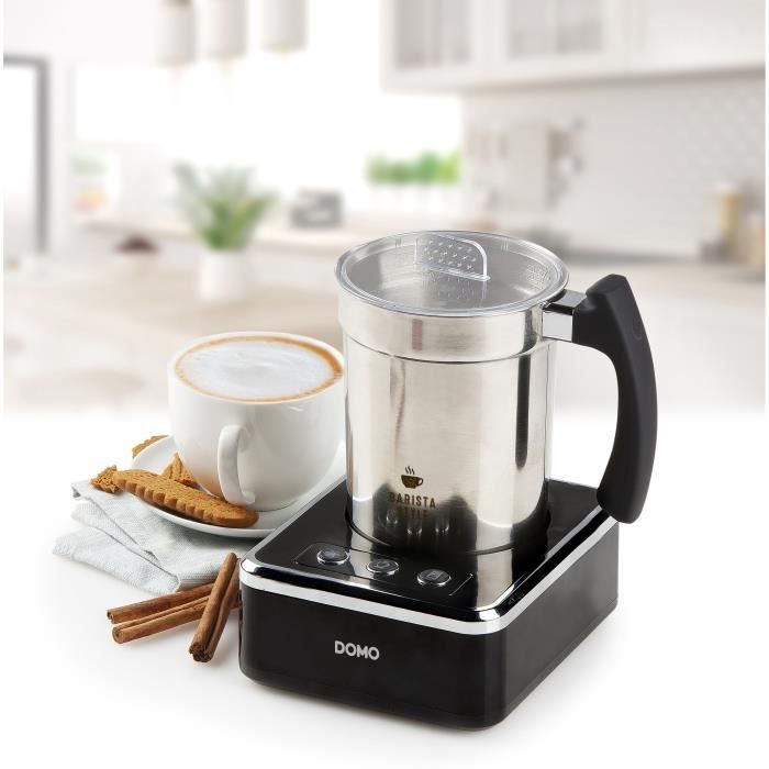 Mousseur à Lait électrique 5 En 1 - 600ml, Programmes Lait Chaud, Froid, Chocolat, Design Induction