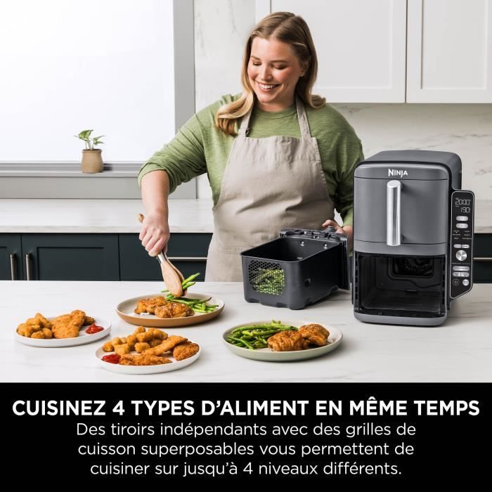 ZWILLING Friteuse Sans Huile 4L - Air Fryer 1400W, 6 Programmes, 80-200°C | Parfaite Pour 2-4 Personnes