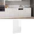 7543•Idéal•Panneau de lave-vaisselle BUFFET DE CUISINE Meuble de cuisine,Placard Blanc brillant 45x3x67 cm Meuble Multifonction Buff-0