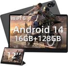 OUZRS Tablette 12 Pouces - Android - 16 Go RAM - 128 Go ROM - WiFi 6 - 7200mAh