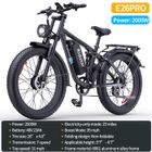 RIDSTAR Vélo électrique pour adultes, 26 « x4.0 » Fat Tire All Terrain Ebike, 1500/2000W Dual Motors - 48V 15/23AH Removable Battery - 7/21