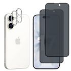 Verre Trempé Anti Espion - PHONILLICO - iPhone 17 - Pack 2 - Résistant aux rayures - Protection écran et caméra
