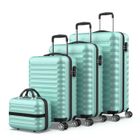 Numada - Jeu de valises vert 4 pcs ABS. Valise cabine 53x33,5x22, valise moyenne 60L, grande valise 78L et trousse de toilette.