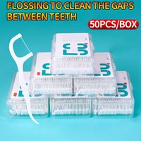 150pcs fil dentaire cure-dents en plastique - nettoyage jetable - boîte séparée - soins buccaux