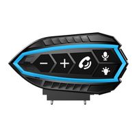 GEARELEC X1 Intercom Moto Bluetooth  ,Étanche BT5.1 Réduction Bruit Pour Tout-Terrain Intégral et Autres Types de Motos Casques