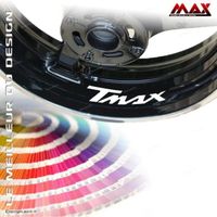 4 Stickers de Jantes TMAX - BLANC - pour T-MAX 500 530 Sticker Autocollant Adhésif liseret