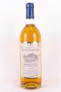 VIN BLANC monbazillac château haute-fonrousse liquoreux 1989