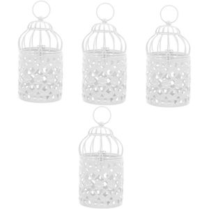 Photophore Bougeoir Vintage En Forme De Cage à Oiseaux Avec Papillons – Déco Porte-bougie