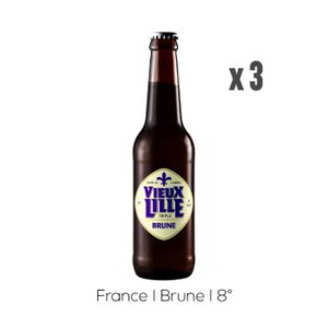 BIERE Vieux Lille Triple Brune - Bière - 3x33cl