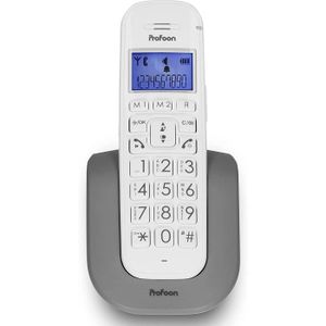 Téléphone fixe Profoon PDX-2608 - Téléphone sans Fil Senior - DEC