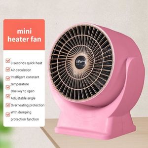 RADIATEUR D’APPOINT Chauffage électrique silencieux - Mini ventilateur - Chauffage rapide - Rose