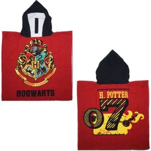 PONCHO Poncho Harry Potter Hogwarts Serviette Enfant 100% Polyester 55x110cm Bordeaux Hp22-0268