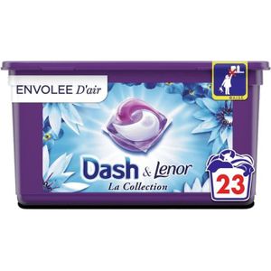 DASH Lessive liquide 2 en 1 touche de fraîcheur Lenor souffle précieux 52  lavages 2,6l pas cher 