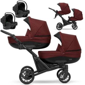 Poussette pack shop trio pour jumeaux