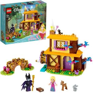 ASSEMBLAGE CONSTRUCTION LEGO® Disney Princess 43188 Le chalet dans la forêt d’Aurore Jouet la Belle au Bois Dormant avec Mini-poupée Maléfique