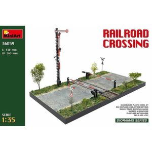 TERRAIN - NATURE MiniArt - Maquette Diorama Railroad Crossing Miniart 36059 1/35ème Maquette Char Promo - Ref : 11662