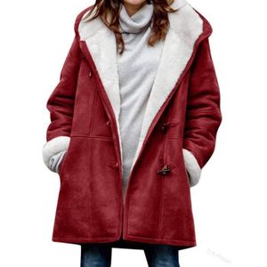 Trench Long à Capuche Pour Femme - Manteau D'Hiver Imperméable Et Chaud Avec Poches - Veste Matelassée Confortable