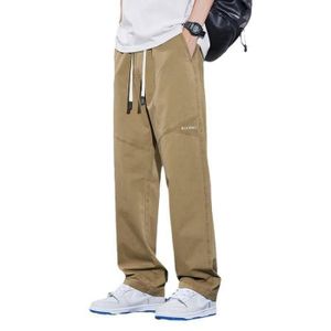 Pantalon Homme à Cordon De Serrage - Coupe Classique - Tissu Stretch Anti-humidité - Multi-poches - Pour Travail, Loisirs, Médical - 4