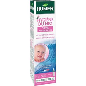 MOUCHE-BÉBÉ Humer - Spray Hygiène du nez Nourrissons-Enfants - 100% eau de mer - Excellente tolérance - 150ml30