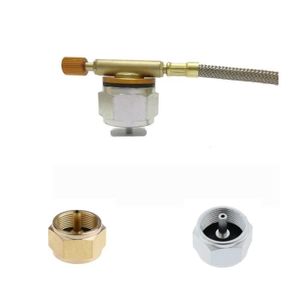 Perfeclan Adaptateur de R/échaud de Camping Br/ûleur Plat Adaptateur de Recharge de Gaz Universel