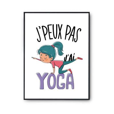 Drapeau Espagne Affiche Humour 'J'peux Pas' Blanc – Poster A2 Premium Espagnol Style, Déco Murale Drôle Qualité 310g