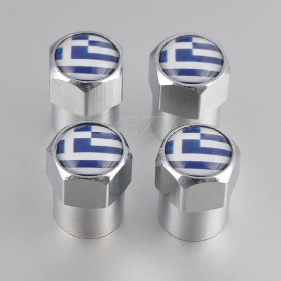 BOUCHONS DE VALVE "drapeau Français" Antivol - Lot De 4 (expédition