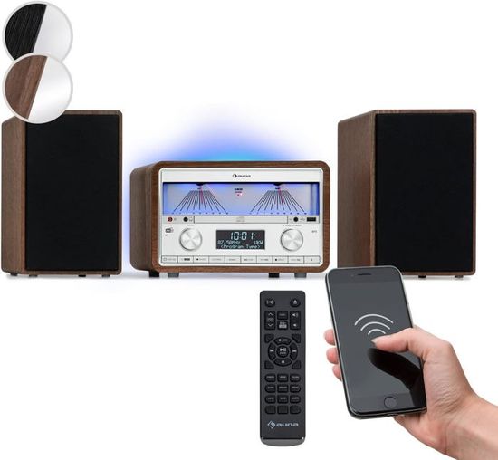 Auna Radio Portable Bluetooth, Poste Radio Nuérique F, P3, Streaing